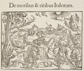 Cosmographia, detail of Fol 201, 1544